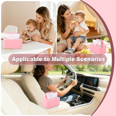 Wipe Warmer, Baby Wipes Dispenser, Large Capacity Baby Wipe Warmer, Wet Wipes Dispenser for Diapers, Wet Wipe Warmer for Home, Car & Travel, USB Rechargeable