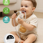 Koalababy Electric Nasal Aspirator for Baby – Hospital-Grade Nose Suction, 9 Suction Levels, Baby Nose Sucker, Nasal Cleaner, Night Light & Music, Soft Silicone Tips, Travel Bag