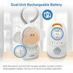 VTech DM1411 Audio Baby Monitor & Portable Soother Dual-Unit Rechargeable Battery, Long Range, Soft-Glow Night Light, Soothing Sounds & Lullabies, Digital Wireless Transmission, Sound Indicator