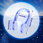 12 Pack Swimming Nose Clips, Soft Silicone Waterproof Nose Plugs with Case, Non-slip Comfortable Fit for Kids Adults, Reusable Swim Clip for Pool Training Diving Surfing, 1.42 Inch, Bright Color