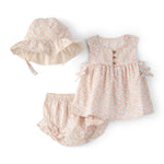 Carter's Girl 3-Piece diaper cover set, Pink Floral, 24M