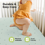 KeaBabies 2-Pack Baby Crib Sheets for Boys, Girls - 52x28 Viscose Derived from Bamboo Toddler Bed Sheets Neutral, Fitted Crib Mattress Cover for Standard Baby Bedding, Soft & Cozy (Bunnies)