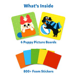 Skillmatics Foam Sticker Art Activity - Puppies, Mess-Free Fun for Kids, 800+ 3D Foam Stickers, DIY Felt Craft Kits, Gifts for Girls & Boys Ages 3, 4, 5, 6, 7
