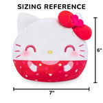 TeeTurtle Hello Kitty Reversible 6" Sanrio Plush - Valentine's Day - Amazon Exclusive Kawaii Cute Soft Plush