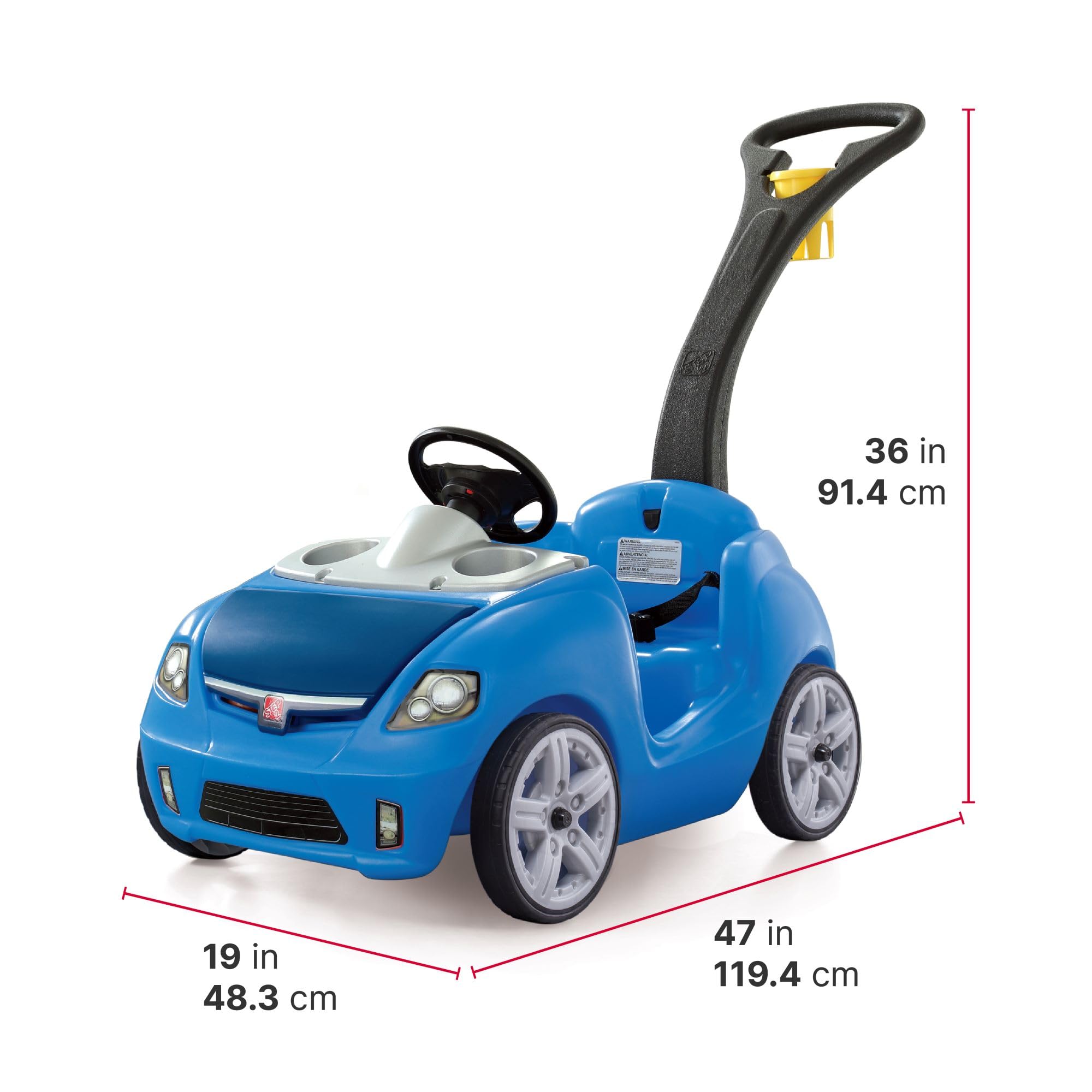 Step 2 Ride On Step2 Whisper Ride II Kids Push Car, Ride-On - Push & Pedal Riding ...