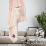 Ring Sling Baby Carrier - USA Lab Tested, 100% Natural Cotton Muslin, Breathable & Ergonomic Ring Sling Sunset Rose