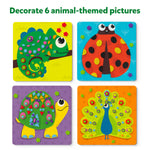 Skillmatics Foam Sticker Art Activity - Animals, Mess-Free Fun for Kids, 800+ 3D Foam Stickers, DIY Felt Craft Kits, Gifts for Boys & Girls Ages 3, 4, 5, 6, 7
