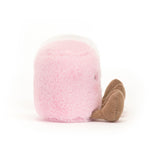Jellycat Amuseables Pink and White Marshmallows Stuffed Toy, 3.5 inches | Food Plush | Fun Gift Idea