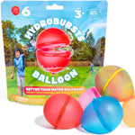 Hydroburst 6-pack Reusable Water Balloons by Relatable, For The Pool, Beach Toys And Outdoor Play Toys, Includes 6 Refillable Balloons