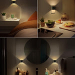 DORESshop LED Night Lights Plug into Wall [2 Pack], Plug in Nightlight, 3 Level Brightness Adjustable Night Light, Dusk to Dawn Sensor, Nightlights for Adults, Bedroom, Bathroom, Hallway, 3000K