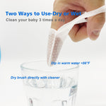 BabyPearl Baby Tongue Cleaner Newborn Baby Finger Toothbrush, 42 Count Disposable Wet and Dry Use Baby Mouth Cleaner, Baby Oral Cleaner Clean 0-36 Months Toddler Teeth, Gums, Tongue Coating