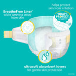 Pampers Baby Diapers - Swaddlers - Size 0, 84 Count, Ultra Absorbent Disposable Newborn Diaper