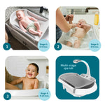 The First Years Rain Shower Baby Spa Bathtub Set – Includes Infant Sling, Soothing Spray Shower Head, Fresh Water Tank and Built-in Soft Brush – 3-in-1 Newborn to Toddler Design –Baby Bath Essentials