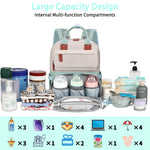 Legestori Diaper Bag Backpack, Baby Diaper Bag for Girls Boys, Multipurpose Baby Backpack for Women, Large Baby Essentials Travel Bag with Insulated Pockets and Stroller Straps