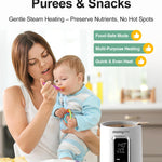 MOMYEASY Fast 2-Minute Baby Bottle Warmer - Steam Heating for Breastmilk & Formula, Fits All Bottles, Precise Temp Control with Timer, Auto Shut-Off