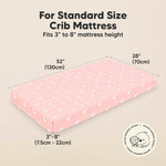 KeaBabies 2-Pack Organic Crib Sheets for Boys, Girls - 52x28 Fitted Crib Mattress Sheet Neutral, Breathable Jersey Cotton Cover for Baby Bed, Toddler Mattress, Soft & Cute Prints (Dreamland)