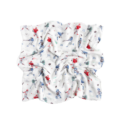 Little Unicorn – Homerun Deluxe Swaddle | Single | 100% Rayon Muslin from Bamboo | Super Soft | Newborns and Infants | Large 47” x 47” | Machine Washable
