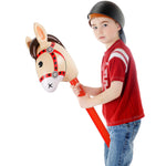 12 PCS 37 Inch Inflatable Stick Horse Premium PVC Horse Head Stick for Western Parties, Cowboy Decorations, and Themed Events