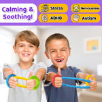 Sensory Fidget Toys for Kids Adults - 4 Pack Stretchy Fidget Toys Bracelets | Texture & Calming Autism Sensory Toys for Special Needs Autistic Children Classroom Fidgets| Squishy Fidgets Travel Gifts