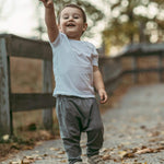 HonestBaby Unisex Baby Multipack Roomy Fit Pull Bottoms 100% For Infant Boys, Girls, Honest Organic Cotton Cuff-Less Harem Pants 4-Pack Bright White, 6-9 Months, 4-pack Bright White, 6-9 Months US