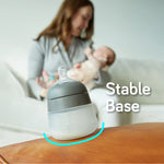 Nanobebe Flexy Silicone Baby Bottle, Anti-Colic, Natural Feel, Non-Collapsing Nipple, Non-Tip Stable Base, Easy to Clean 3-Pack, Gray, 5 oz