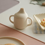 Moonkie Silicone Baby Sippy Cups | 3 Stages Training Cup Straw Cup for Infants Toddlers and Kid | 4 oz 1Pack