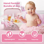 Baby Box Shop Baby Shower Gifts for Girl, Newborn Essentials in a Pink Baby Girl Hamper for New Born