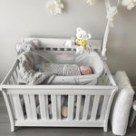 Portable Baby Bassinet Travel Baby Bed included Carry Backpack , Baby Cribs Travel Pod for Outdoors Baby Lounger Infant Travel Bed with Mosquito Net and Sunshade Canopy, Lightweight Washable Foldable