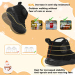 FEETCITY Baby Snow Boots Infant Winter Shoes Boys Girls Toddler Cozy Fleece Ankle Booties Warm Socks Shoes