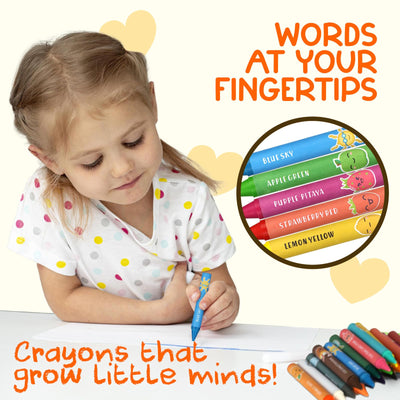 ZENO 18-Color Jumbo Crayons – Non-Toxic and Washable for Toddlers (1-3) & Kids (4-8) – Easy-to-Hold Large Crayons, Perfect for Travel, Art, and Early Childhood Activities
