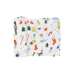 Little Unicorn Premium Cotton Swaddle Baby Blanket | Breathable Fabric | for swaddling, Play, Nursing & More (Christmas Time)