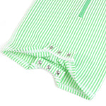 RUGGEDBUTTS Spring Green Seersucker Short Sleeve One Piece Rash Guard - 3-6m