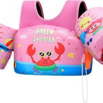 HeySplash Swim Vest for Kids, Toddler Pool Floaties, Children Swimming Vest with Adjustable Strap, Swim Jacket Water Wing Arm Float, Puddle Sea Beach Boat Jumper Boy Girl Baby