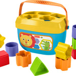 Fisher-Price Baby’s First Blocks & Rock-a-Stack Toy Set, Bucket of 10 Shapes & Ring Stacking Activity for Developmental Play Ages 6+ Months (Amazon Exclusive)