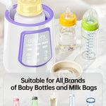 Fast Baby Bottle Warmer for Breastmilk, Smart 12 in 1 Breast Milk Warmer for Baby Essentials with Timer Temperature Control, Sterili-zing, Water Bath Technology, Baby Warmer for All Bottles Food Jars