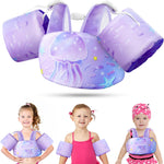 Vvinca Separable Toddler Swim Vest Fit 22-66 Lbs（1-6 Years）|2025 Newest 3 in 1 Pool Float & Arm Bands Boys and Girls, Adjustable Sturdy Safety for Infant 1 2 3 4 5 6 Year