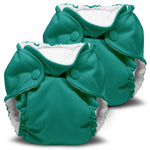 Kanga Care Lil Joey Newborn All in One AIO Cloth Diaper (2pk) Peacock 4-12lbs