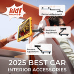 LISEN 3 in 1 for iPad Holder for Car Accessories for Women Interior Road Trip Essentials Tablet Holder Backseat Car Organizer Car TV for Back Seat Headrest iPad Car Mount Kids Fire Tablet 4.7-11"