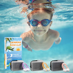 LFHMELE Swimming Nose Clip - 3 Packs Silicone Waterproof Swim Nose Plugs for Kids Age 7+ (Pink, Orange & Purple) (Pink, Orange & Purple)