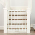 Regalo 2-in-1 Extra Tall Easy Swing Stairway and Hallway Walk Through Baby Gate, White, 24" - 40.5" Wide