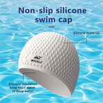 Large Swimming Cap Durable Silicone Waterproof Swimming Cap Ideal for Long Hair and Thick Braids Keeps Hair Dry While Swimming