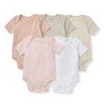 Burt's Bees Baby Organic Cotton Bodysuits – Baby Boy & Girl Short and Long Sleeve One-Pieces, 5-Pack