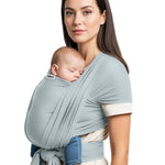 Yolay Baby Wrap Carrier Easy to Wear Soft Baby Carrier Sling Hands Free Adjustable Baby Carrier for Newborn to Toddler Upto 50 lbs, Light Grey