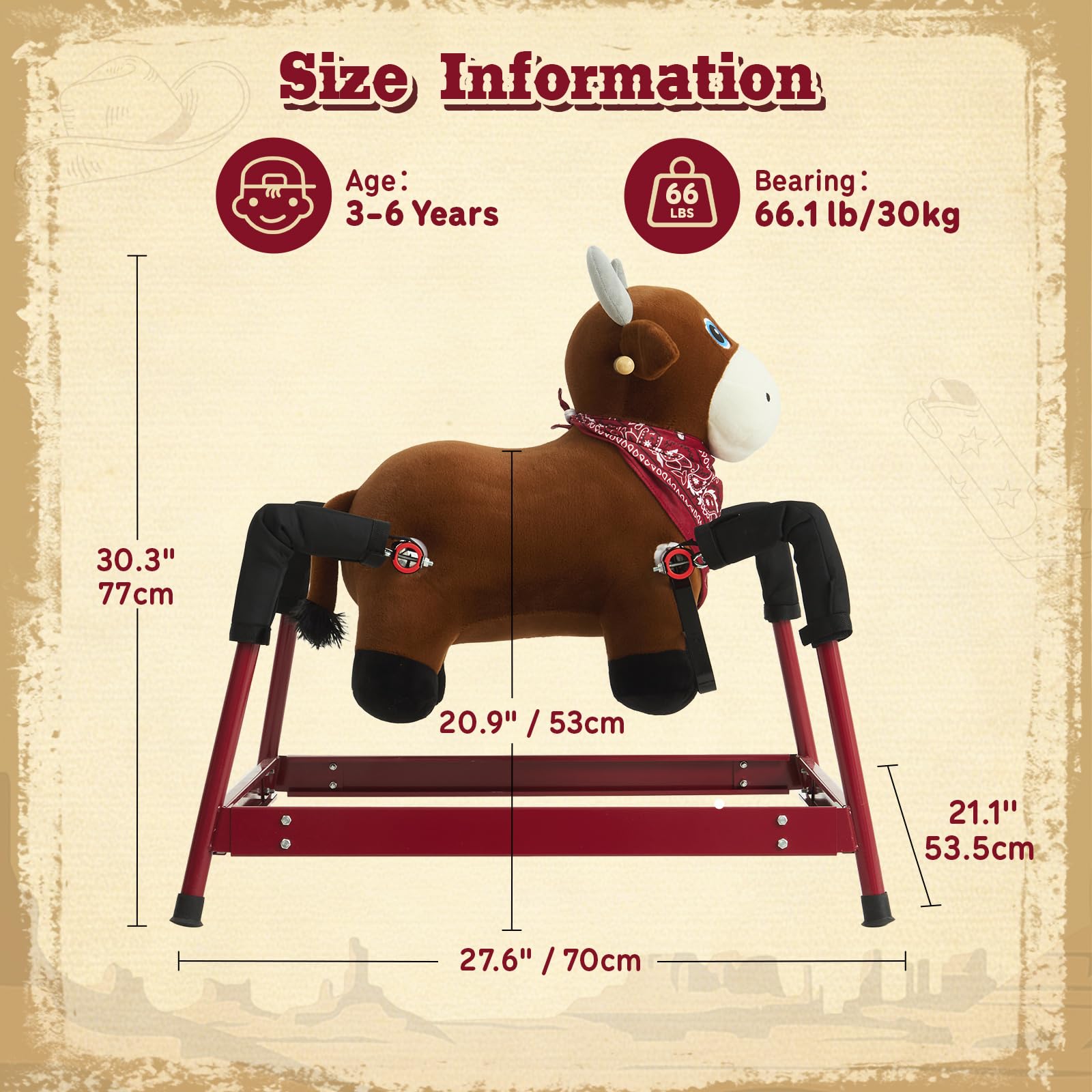FUNLIO Bull Spring Rocking Horse for Kids 3-6, - FUNLIO - Baby and Toys ...