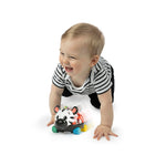 Baby Einstein Curious Car Zen Oball Toy Car & Rattle, Light Up, Ages 3 Months+, Zen The Zebra