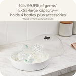 NUK Micro Express Microwave Baby Bottle and Accessory Sterilizer, a Fast & Effective Sterilization, Using Natural Steam