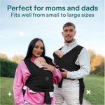 Koala Babycare Baby Carrier Wrap, Easy to Wear As a T-Shirt - Original Baby Carrier Newborn to Toddler - Sling One Size Fits All - Baby Wraps Carrier Up to 22lbs