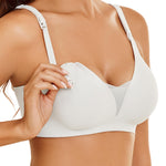 Avidlove Nursing Bras for Breastfeeding Seamless Ultra Comfort Pregnancy Maternity Wireless Bralette White