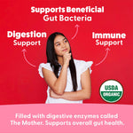 Organic Kids Apple Cider Vinegar Gummies by Feel Great Vitamins | Rich in Digestive Enzymes & Natural Antioxidants for Gut Health | Kids Gummy Supports Healthy Nutrient Absorption | 60 Day Supply