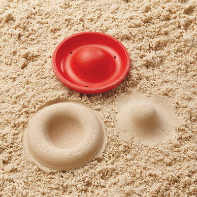 PlanToys® Creative Sand Play Wooden Montessori Outdoor Sensory and Imagination Toy | Tactile Exploration, Coordination and Open Ended Creative Play | Eco Friendly Sand Molds Set